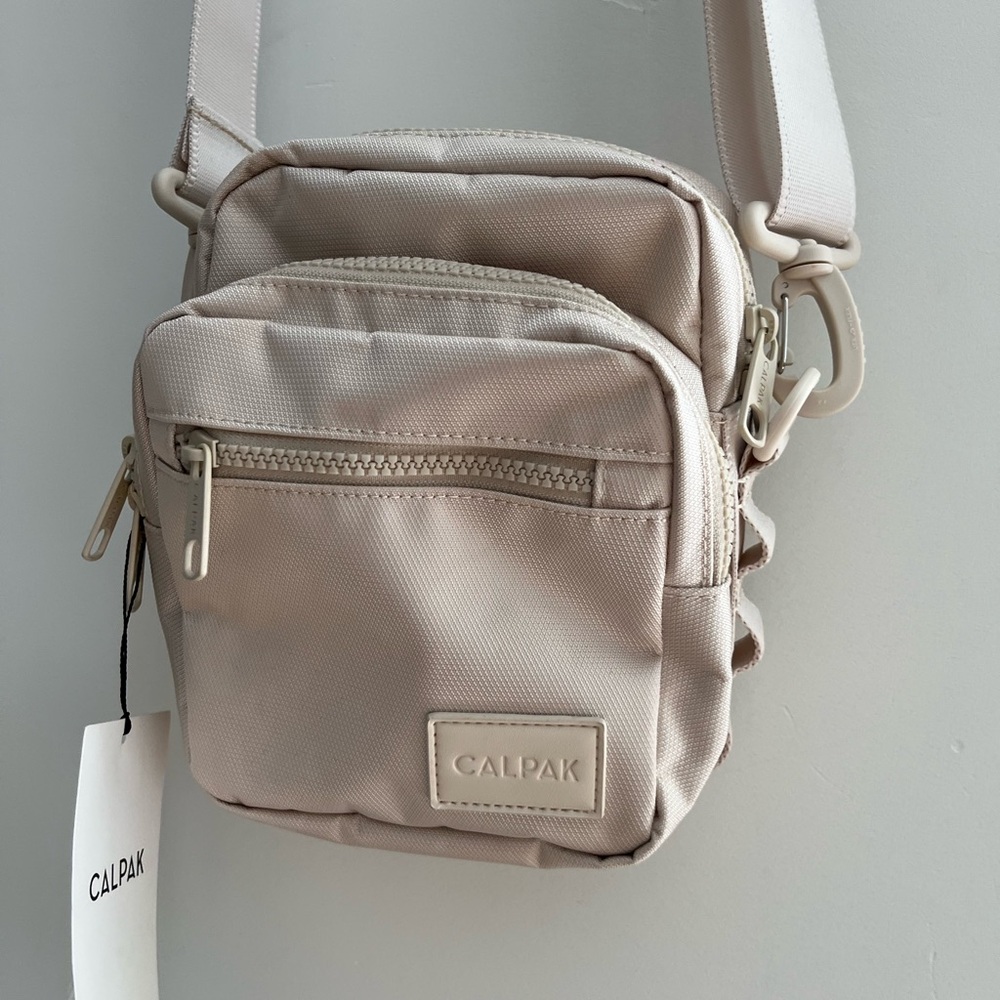 Calpak Light Beige Crossbody Bag